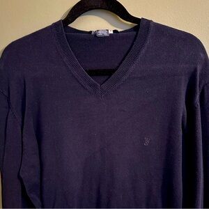 Men’s Navy V-Neck Sweater